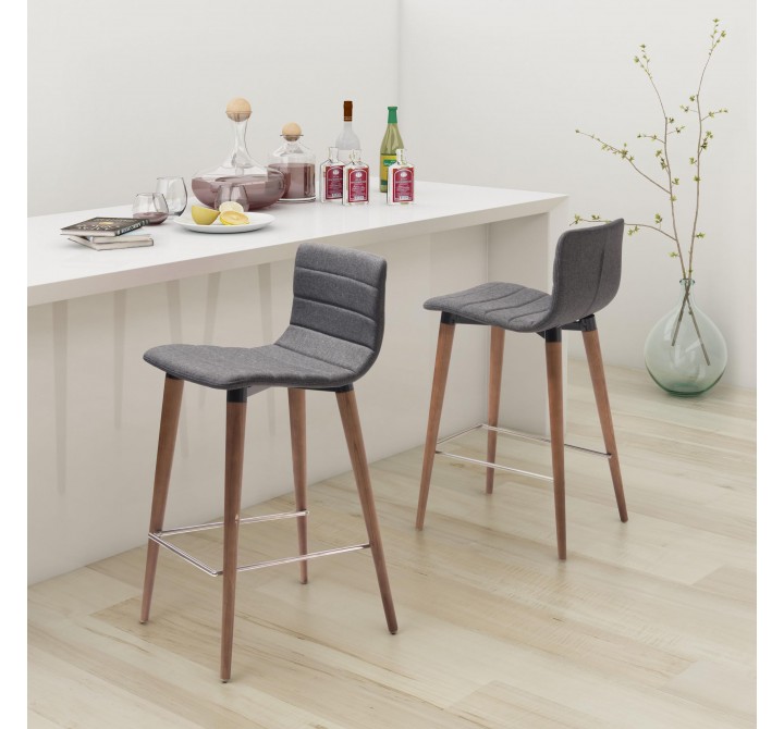 Jericho Counter Stool in Gray - Lifestyle