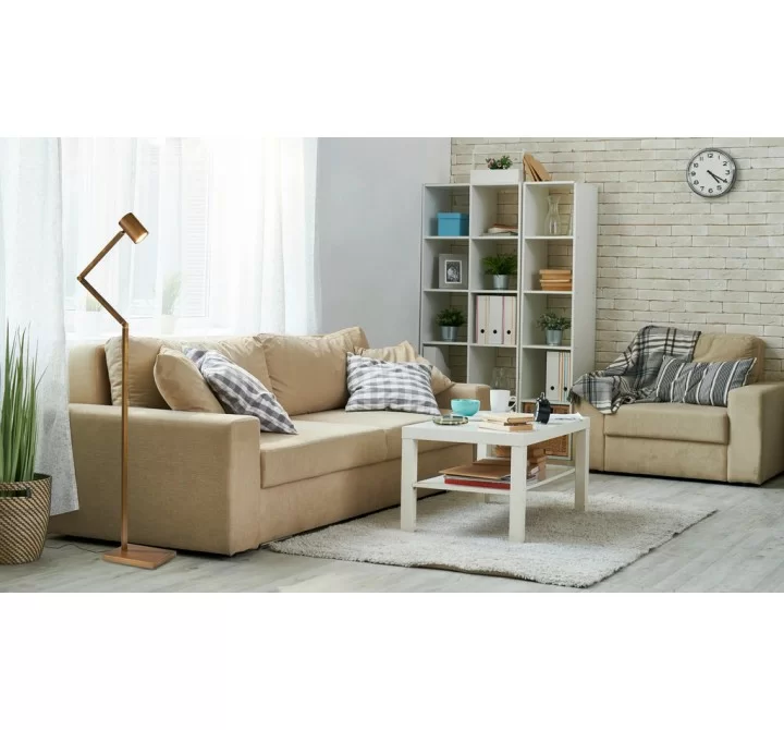 Adesso Newman Task Floor Lamp Brass
