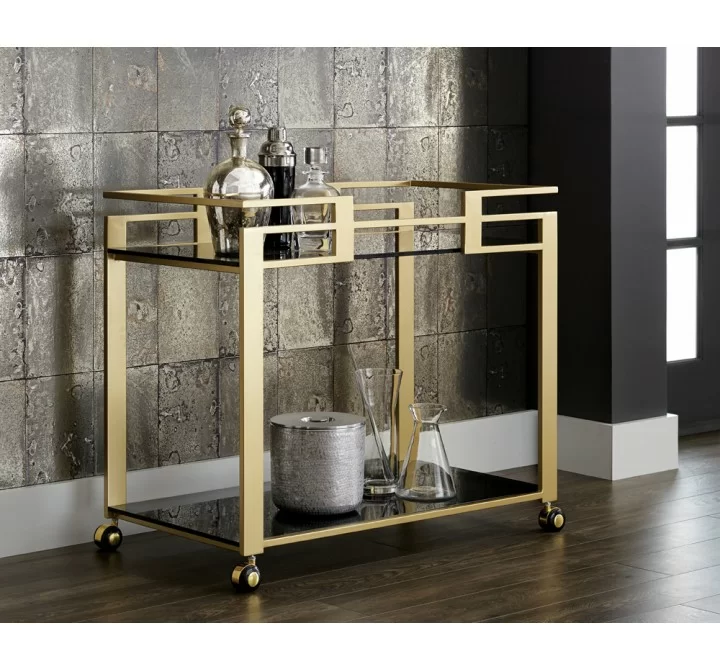 Sunpan Avondale Bar Cart - Lifestyle