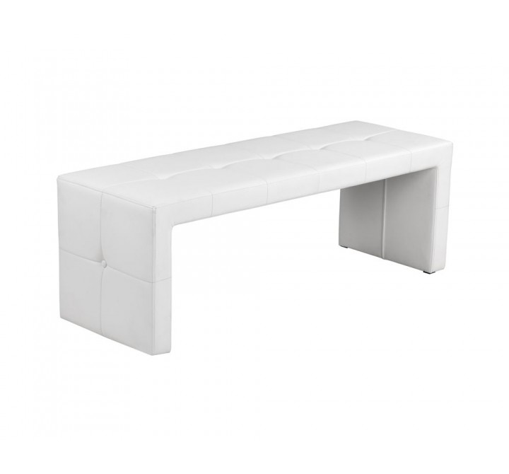SUNPAN Lester Bench - White, Frontview