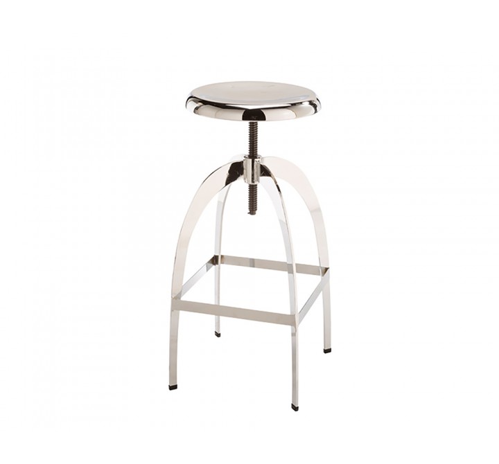 Colby Adjustable Stool - Chrome
