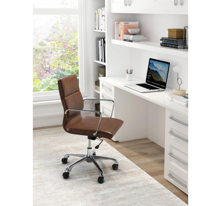 Zuo Modern Ithaca Office Chair Vintage Brown - Lifestyle