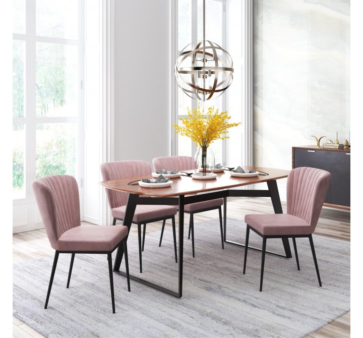 Zuo Modern Tolivere Dining Chair in Pink - Lifestyle