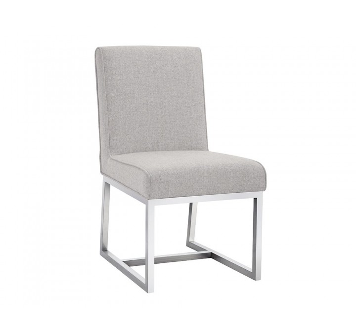 SUNPAN Miller Dining Chair - Marble/Quarry, Angled View