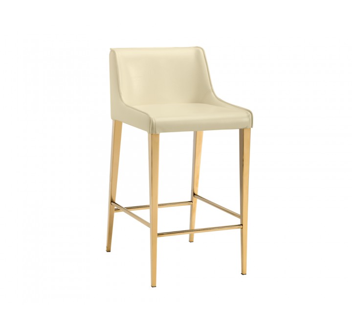 Lawrence Counter Stool - Almond - Angled View