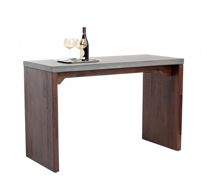 Sunpan Madrid Counter Table - Angled with Decor