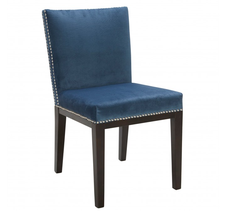 Sunpan Vintage Dining Chair in Ink Blue - Angled