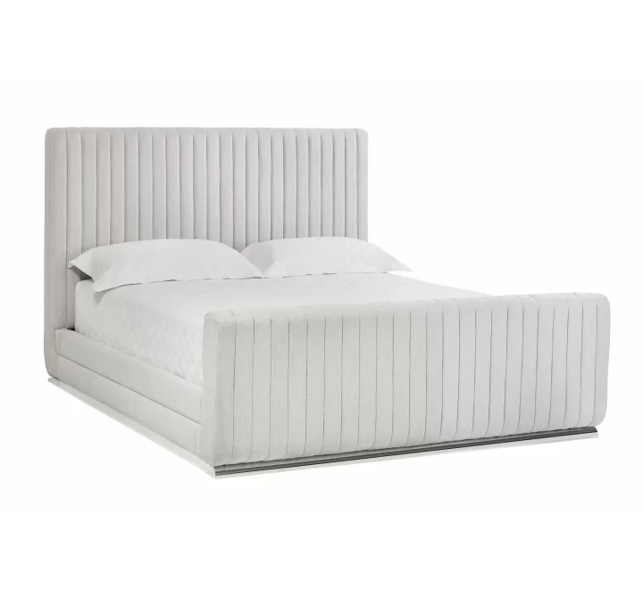 Sunpan Hylan Bed - Queen in Hemingway Marble - Angled