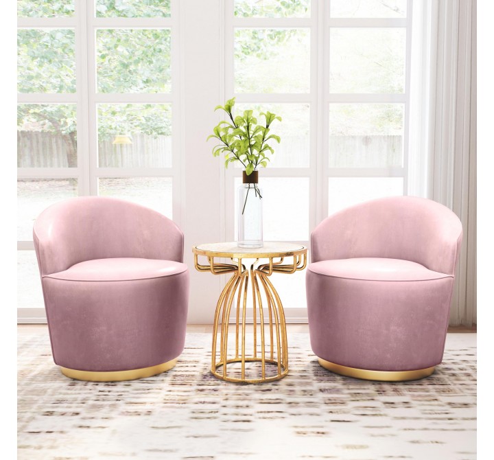 Zuo Modern Silo Side Table Gold - Lifestyle
