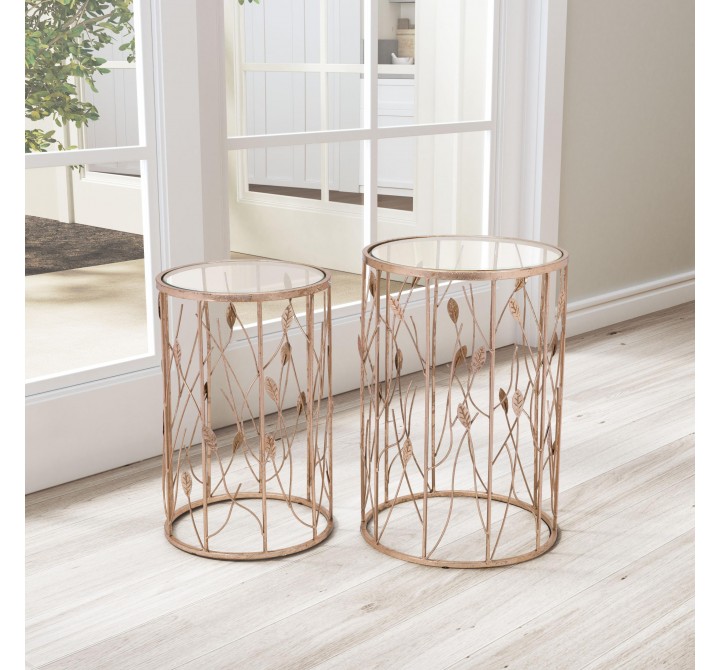 Zuo Modern Sage Side Table Set Gold - Lifestyle 