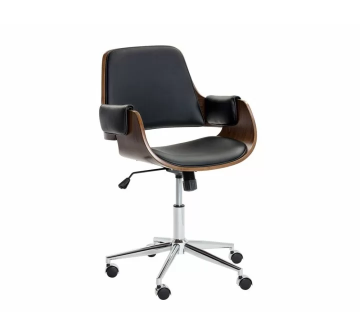 Sunpan Kellan Office Chair - Onyx - Front Side Angle