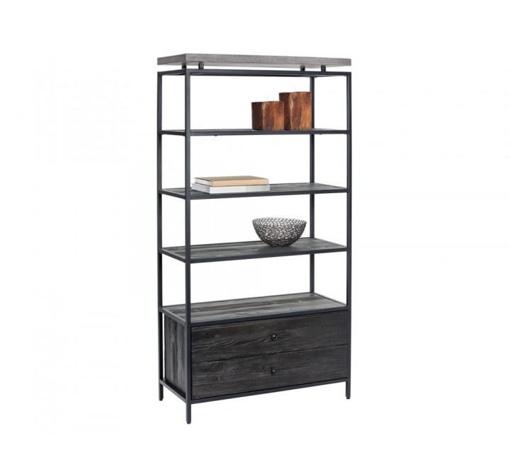 Sunpan Norwood Bookcase - Angled