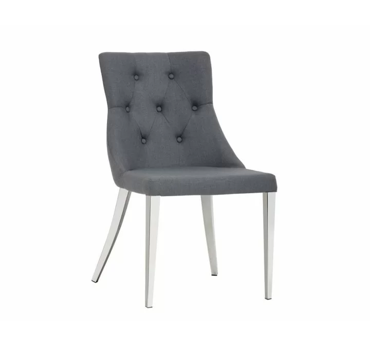 SUNPAN Chambers Dining Chair - Anchor Grey, Cloud Grey, Frontview