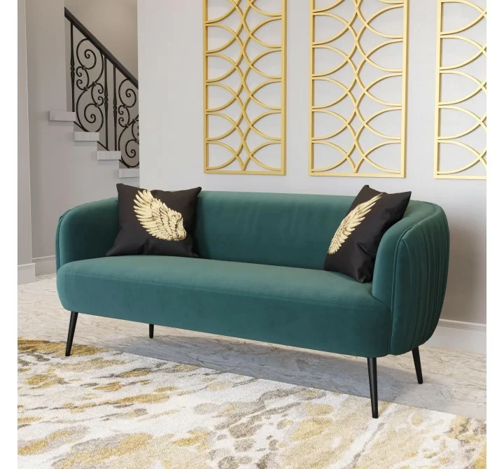 Zuo Modern Karan Sofa in Green - Lifestyle