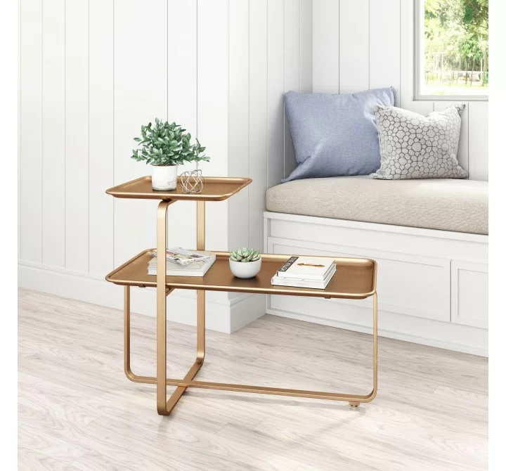 Zuo Modern Henry Coffee Table Brass - Lifestyle