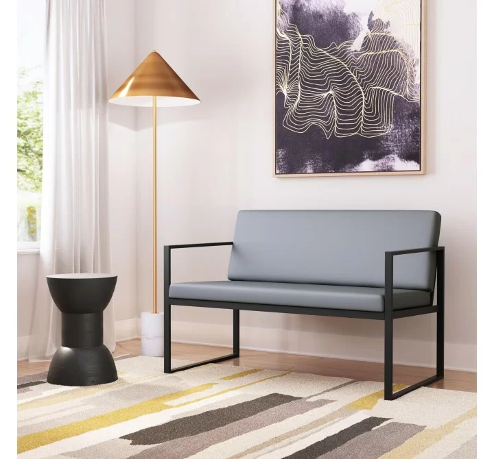 Zuo Modern Claremont Sofa in Gray - Lifestyle