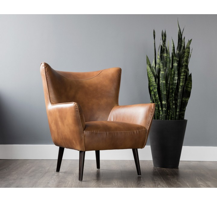 Luther Lounge Chair - Tobacco Tan - Lifestyle