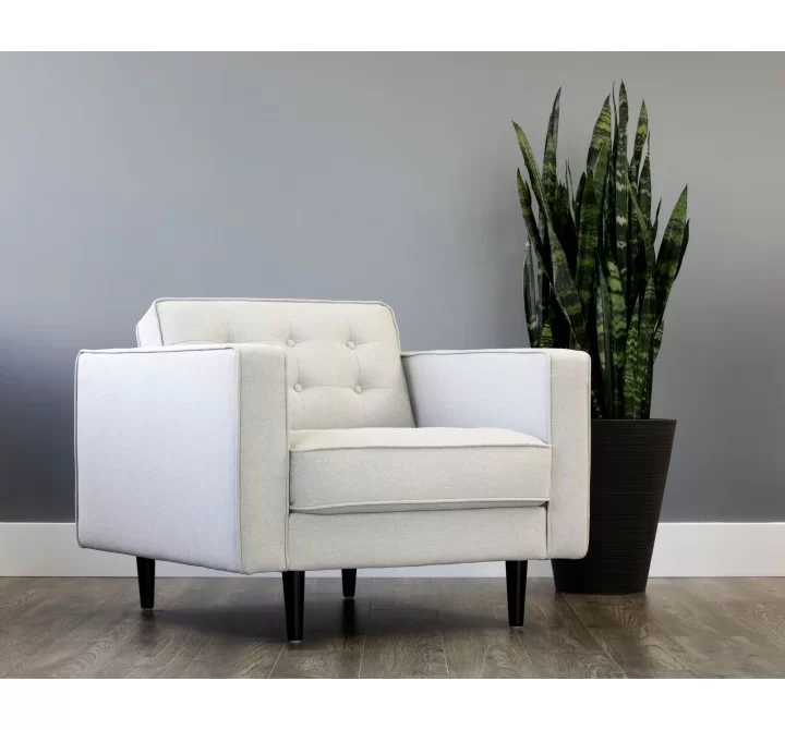 SUNPAN Donnie Armchair in Light Grey - Lifestyle
