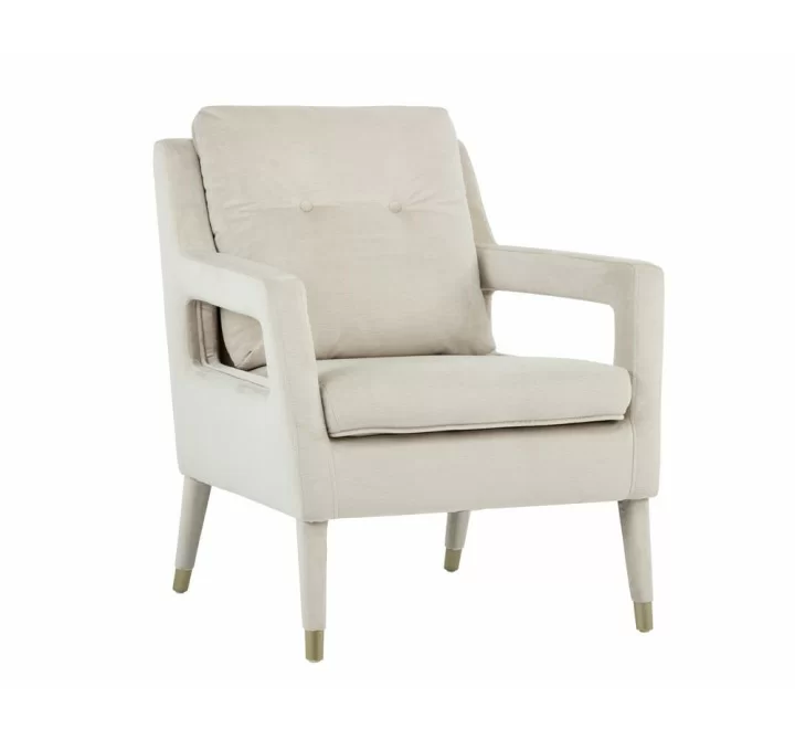 Oxford Lounge Chair - Piccolo Prosecco - Angled View