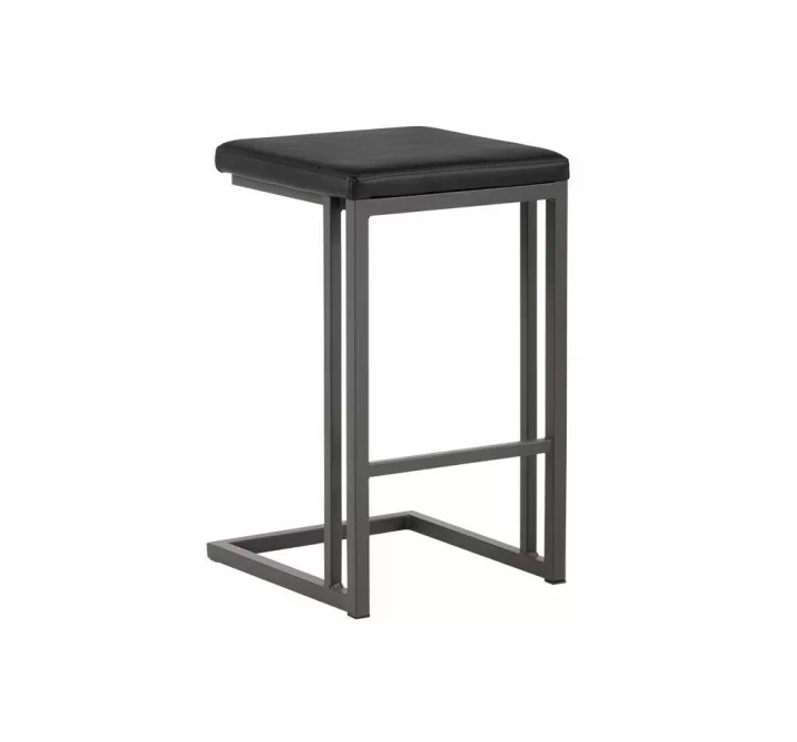 SUNPAN Boone Counter Stool - Grey - Onyx, Frontview