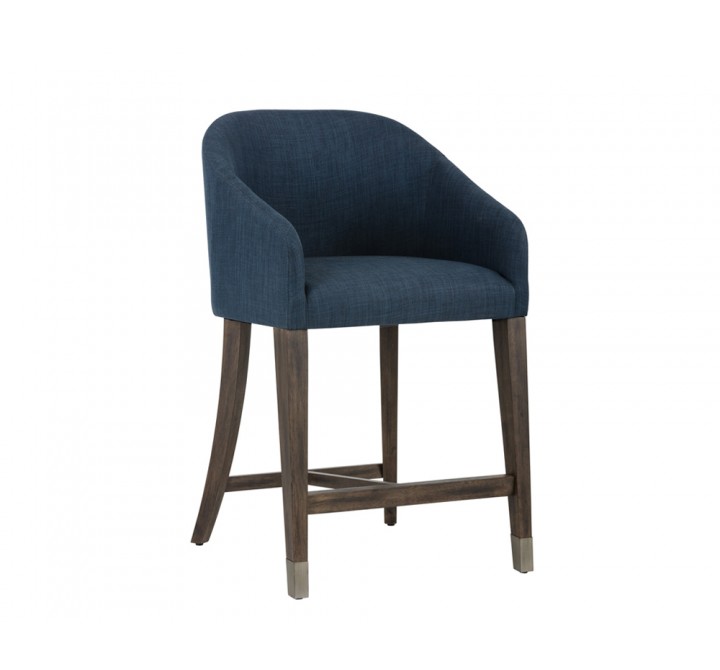 Nellie Counter Stool - Arena Navy - Angled View