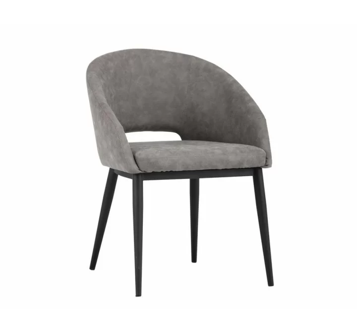 SUNPAN Thatcher Dining Armchair - Black - Antique Grey, Black - Blush Sky, Black - Deep Green Sky, Champagne Gold - Onyx, Champagne Gold - Snow, Frontview