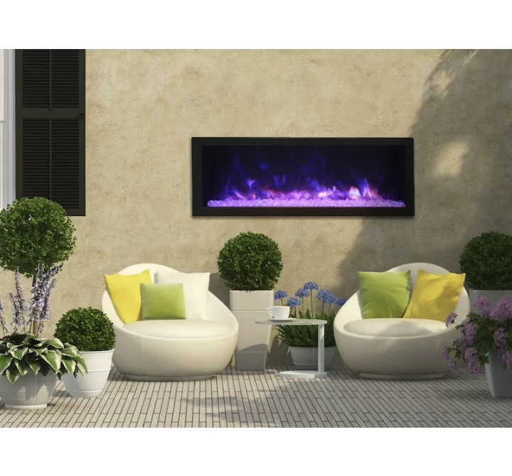 Remii 45" Deep Indoor Or Outdoor Electric Fireplace - Lifestyle 1