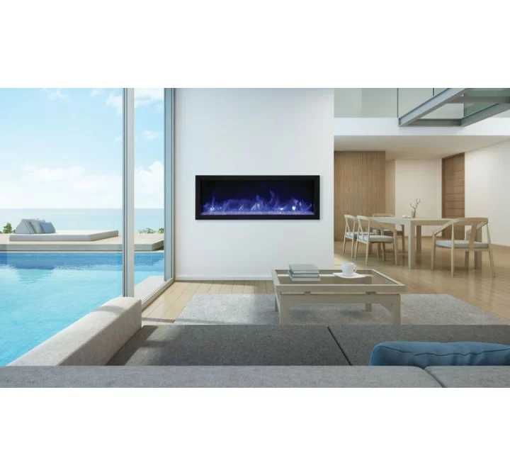 Remii 45" Extra Slim Indoor Or Outdoor Electric Fireplace - Lifestyle 1