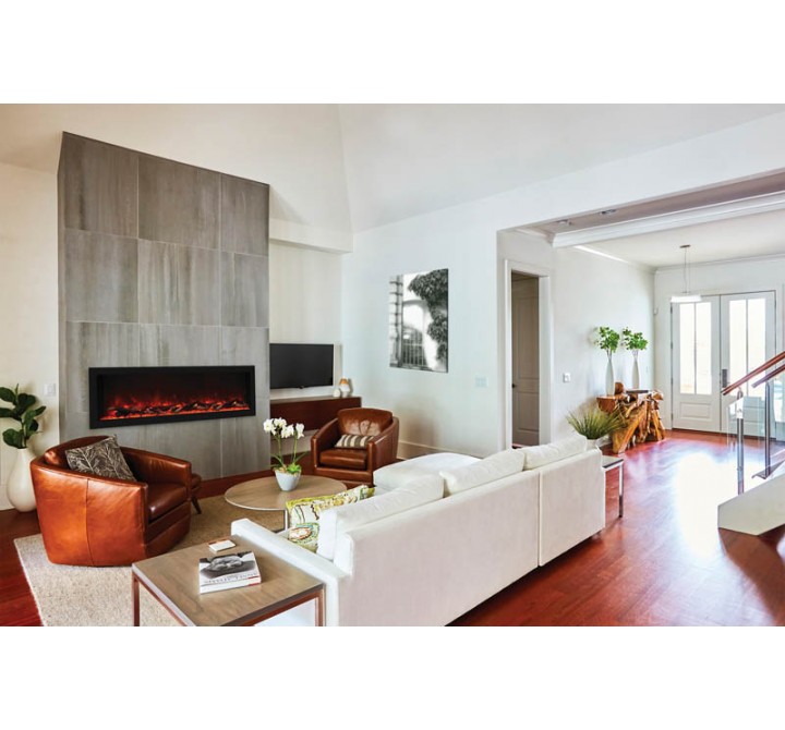 Remii 55" Deep Indoor Or Outdoor Electric Fireplace - Lifestyle 2