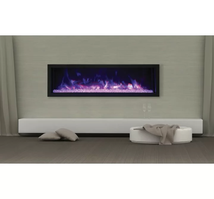 Remii 55" Extra Slim Indoor Or Outdoor Electric Fireplace - Lifestyle 1