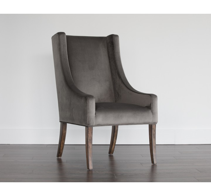 Sunpan Aiden Dining Armchair in Piccolo Pebble - Lifestyle