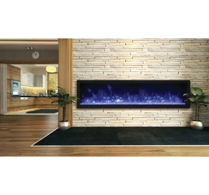Remii 65" Extra Slim Indoor Or Outdoor Electric Fireplace - Lifestyle 1