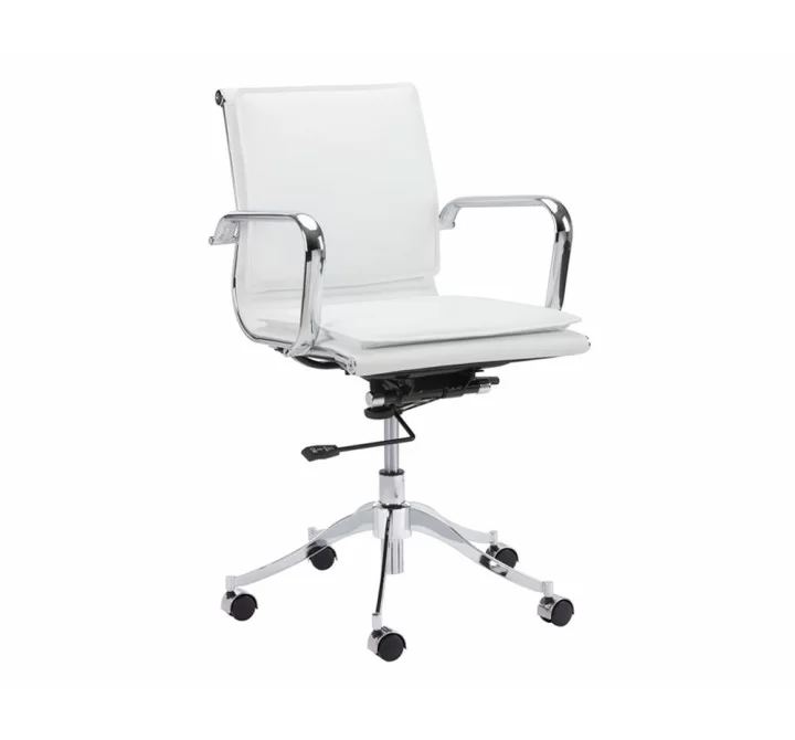 Morgan Office Chair - Snow - Angled View