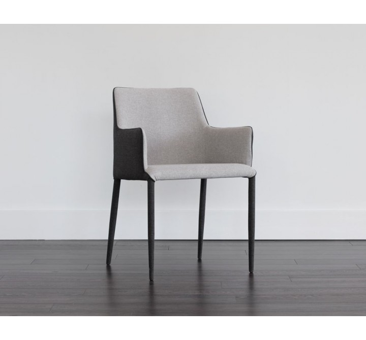 SUNPAN Renee Dining Armchair - Armour Grey / Dark Slate, Lifestyle 2