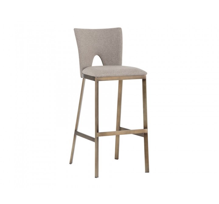 SUNPAN Reid Barstool - Biscotti Brown, Frontview