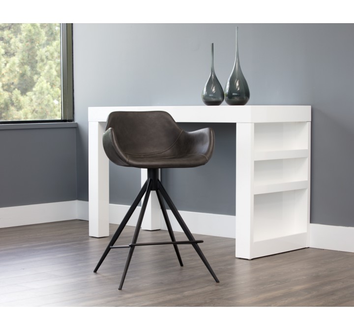Owen Swivel Counter Stool - Town Grey - Lifestyle