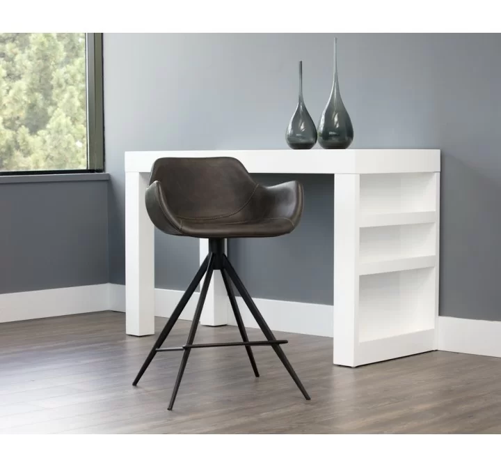 Owen Swivel Counter Stool - Town Grey - Lifestyle