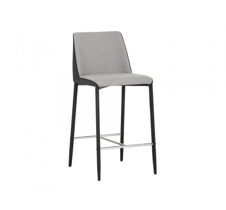 SUNPAN Renee Counter Stool - Armour Grey / Dark Slate, Frontview