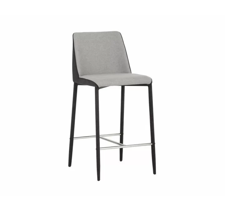 SUNPAN Renee Counter Stool - Armour Grey / Dark Slate, Frontview