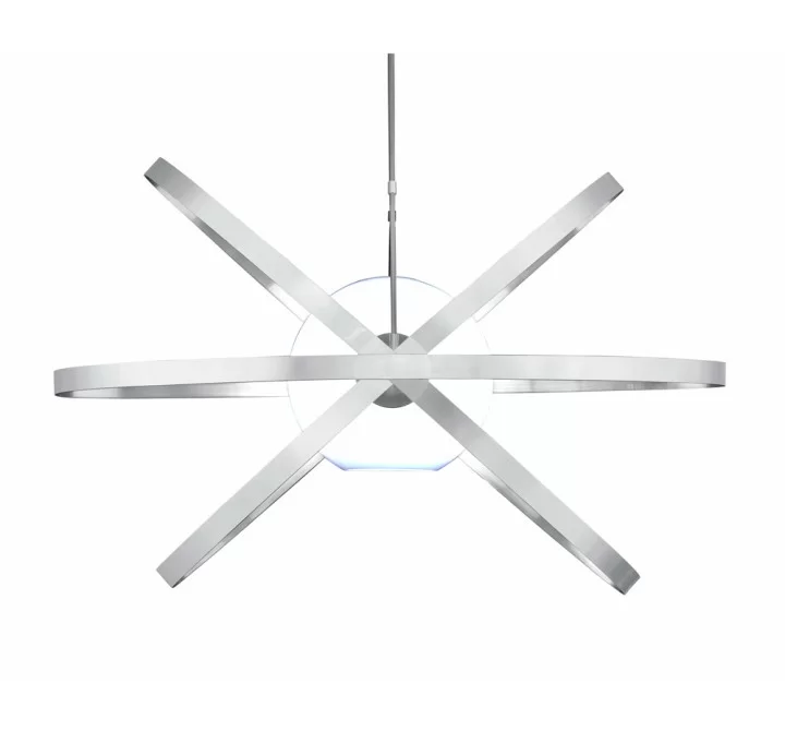 Sunpan Cosmos Pendant Light - Stainless Steel - White BG