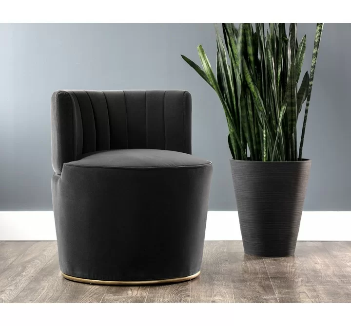 Sunpan August Lounge Chair - Shadow Grey - Lifestyle