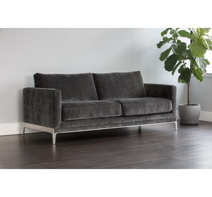 Sunpan Chandler Sofa - Thunder Grey - Lifestyle