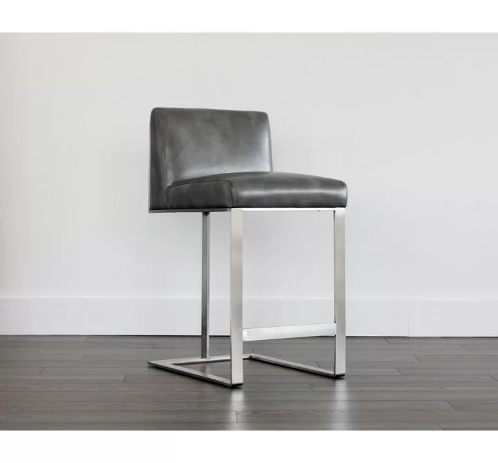 Dean Counter Stool - Stainless Steel - Cantina Magnetite - Lifestyle