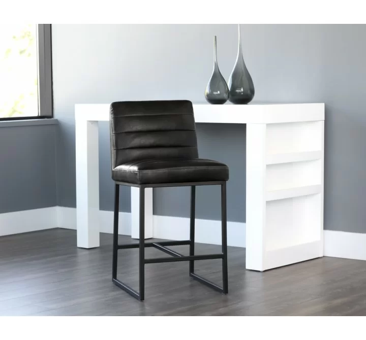 Spyros Counter Stool - Coal Black - Lifestyle