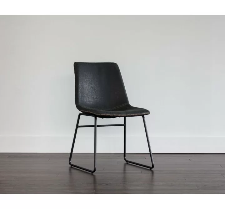 SUNPAN Cal Dining Chair - Antique Black, Brown, Grey, Lifestyle