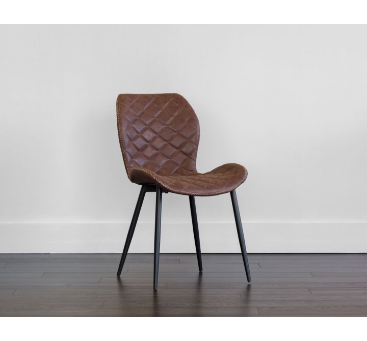 Sunpan Lyla Dining Chair - Black - Antique Brown - Lifestyle