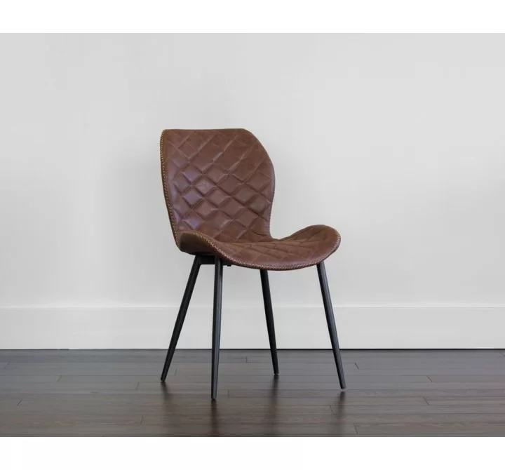 Sunpan Lyla Dining Chair - Black - Antique Brown - Lifestyle