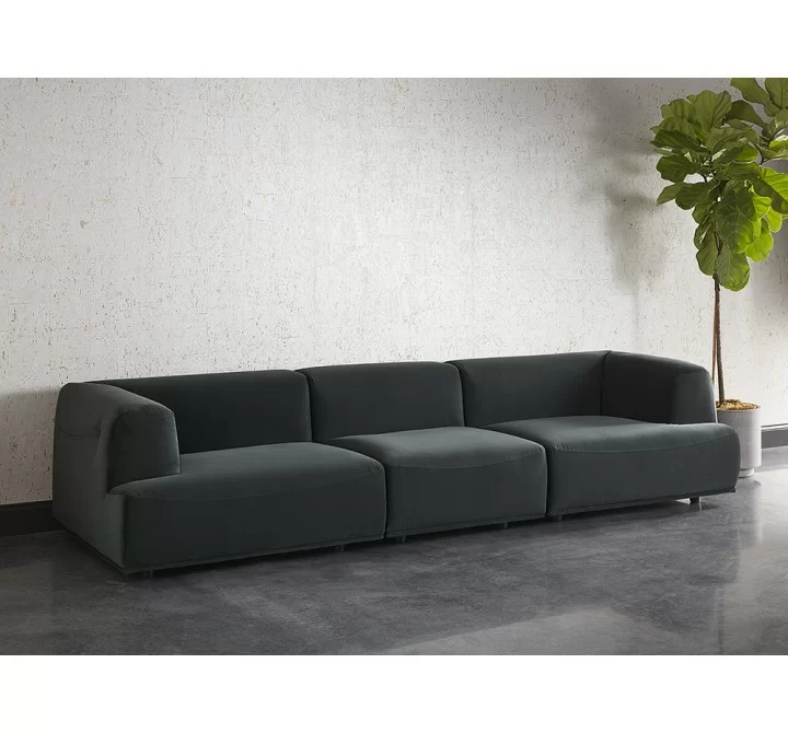 Darren Modular - Right Armchair - Smokescreen - Lifestyle
