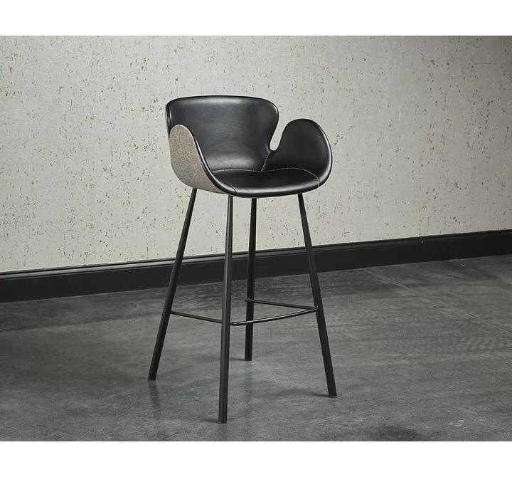 Waldo Barstool - Nightfall Black / November Grey - Lifestyle