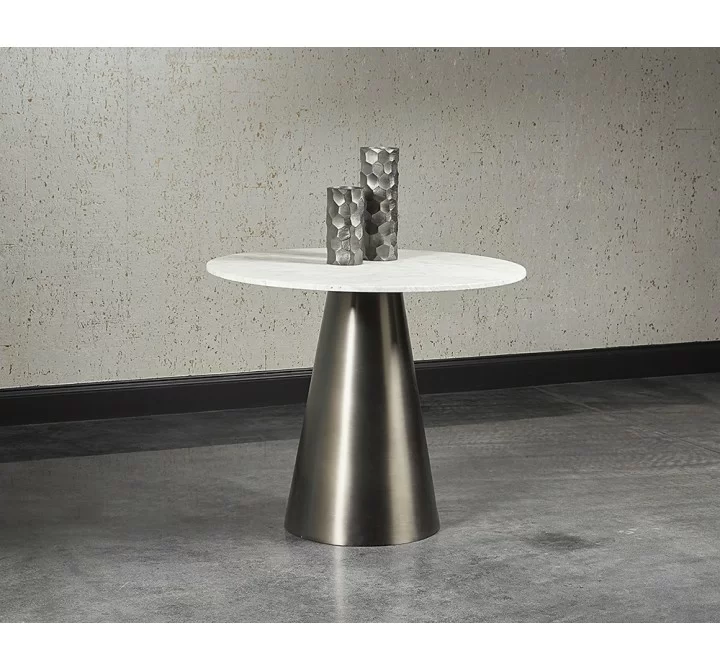 Damon Bistro Table - Gunmetal - 35.5" - Lifestyle